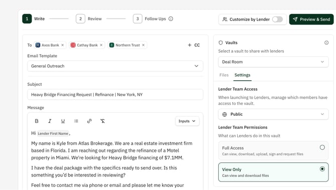 Launch Vault Settings